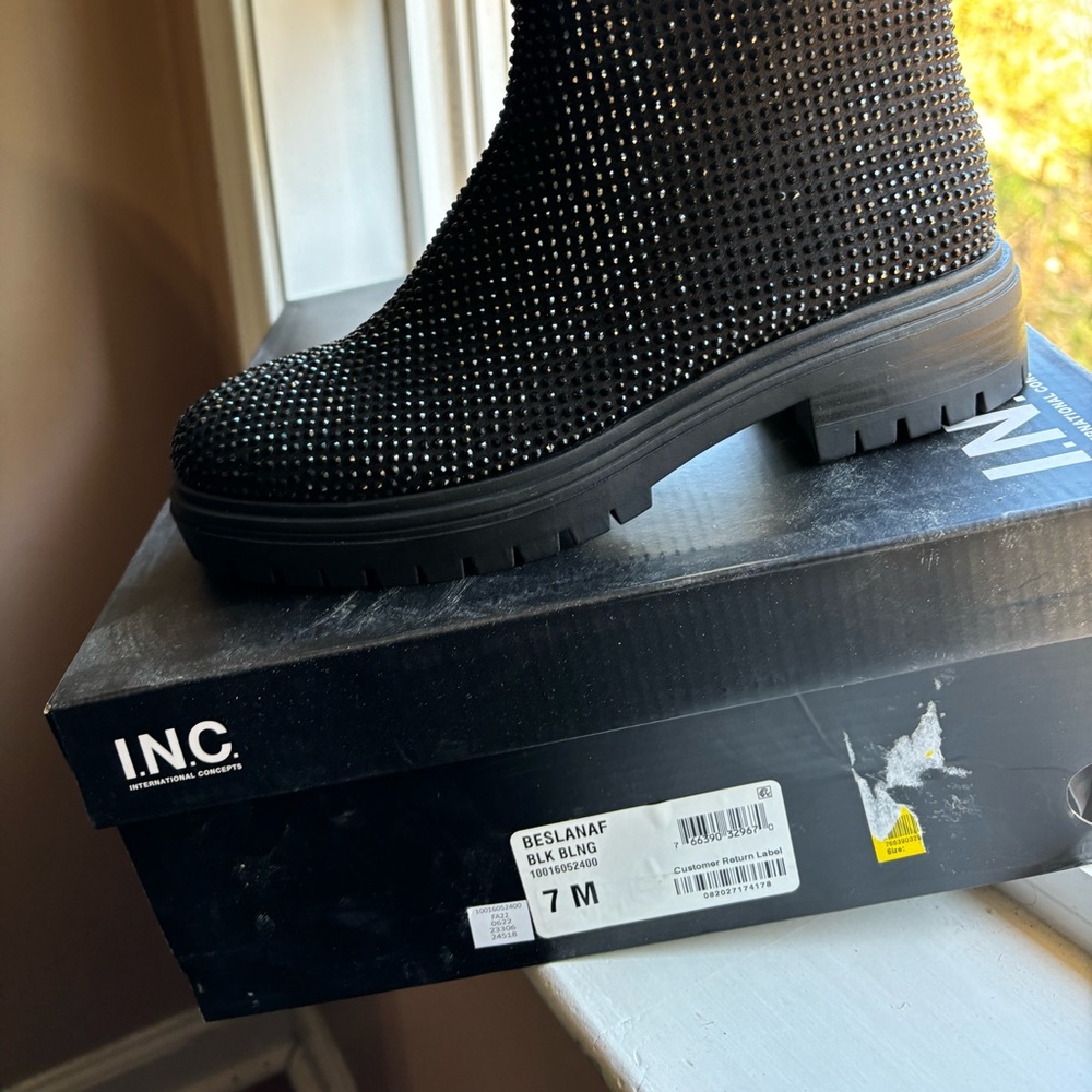 INC International Concepts Women's Boots - Black 7M